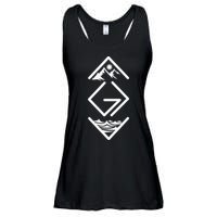 God Is Greater Than The Highs And Lows; Ups And Downs Ladies Essential Flowy Tank