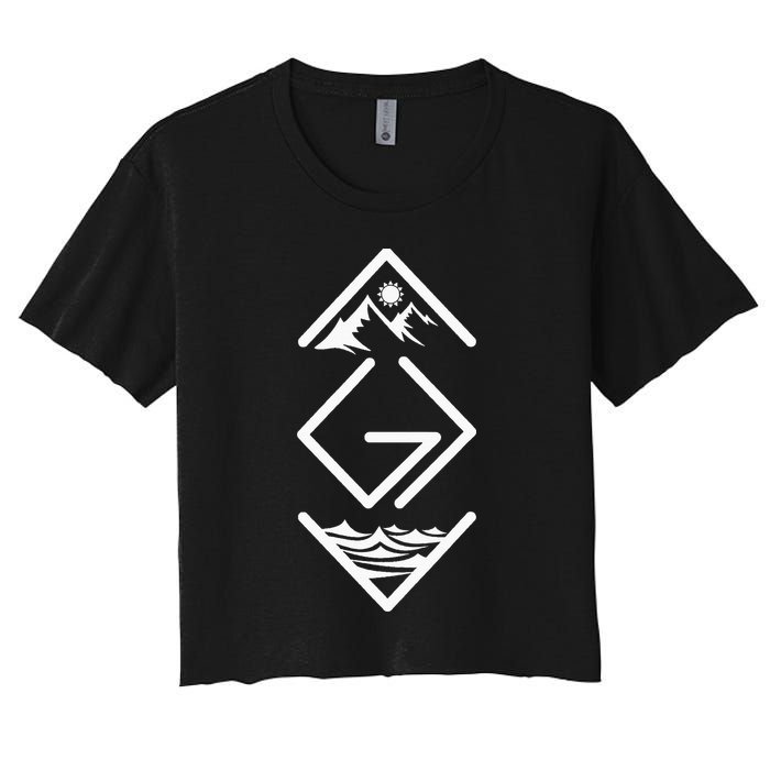 God Is Greater Than The Highs And Lows; Ups And Downs Crop Top