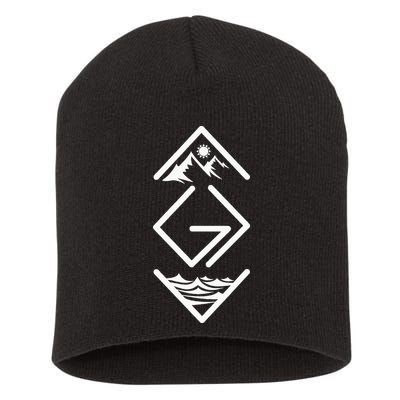 God Is Greater Than The Highs And Lows; Ups And Downs Short Acrylic Beanie