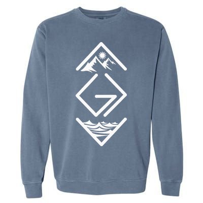 God Is Greater Than The Highs And Lows; Ups And Downs Garment-Dyed Sweatshirt