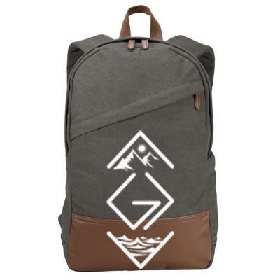 God Is Greater Than The Highs And Lows; Ups And Downs Cotton Canvas Backpack