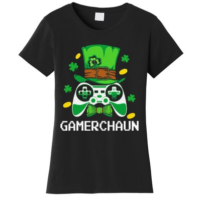 Gamer Irish Games Funny Saint Patrick Day Gamer Cute Women's T-Shirt