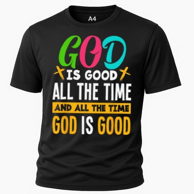 God Is Good All The Time Jesus Christ Christian Gift Performance Shirt