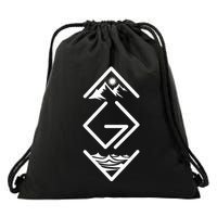 God Is Greater Than The Highs And Lows; Ups And Downs Drawstring Bag