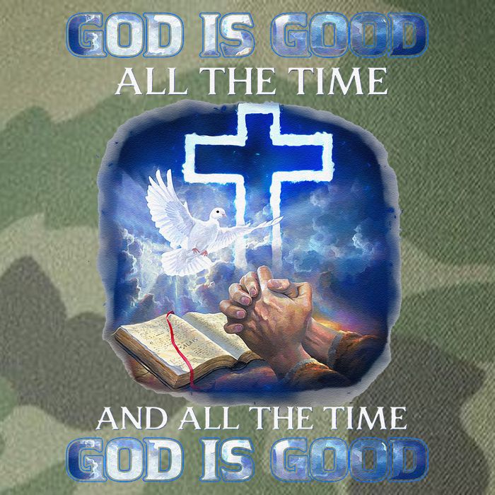 God Is Good All The Time Christian Cross Jesus Quote Legacy Tie Dye Trucker Hat