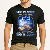 God Is Good All The Time Christian Cross Jesus Quote Performance Shirt