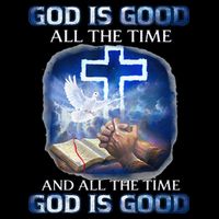 God Is Good All The Time Christian Cross Jesus Quote Flat Bill Trucker Hat