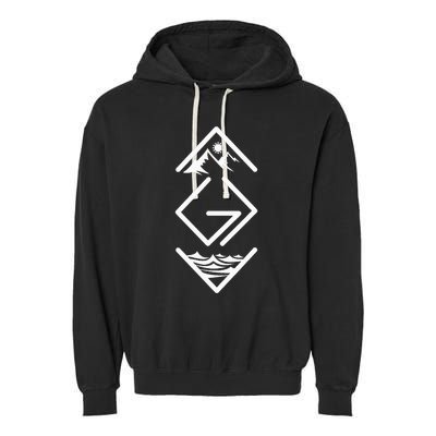 God Is Greater Than The Highs And Lows Ups And Downs Garment-Dyed Fleece Hoodie