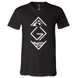 God Is Greater Than The Highs And Lows Ups And Downs V-Neck T-Shirt