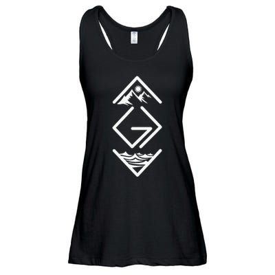 God Is Greater Than The Highs And Lows Ups And Downs Ladies Essential Flowy Tank