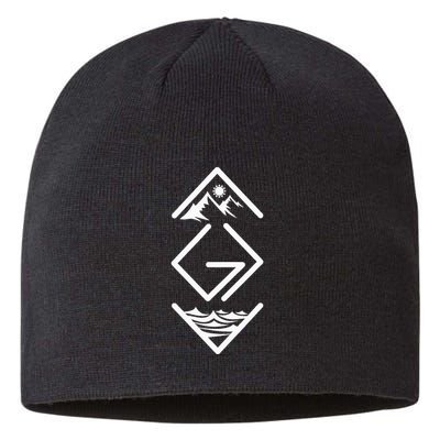 God Is Greater Than The Highs And Lows Ups And Downs Sustainable Beanie