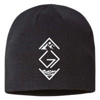 God Is Greater Than The Highs And Lows Ups And Downs Sustainable Beanie