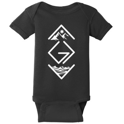 God Is Greater Than The Highs And Lows Ups And Downs Baby Bodysuit