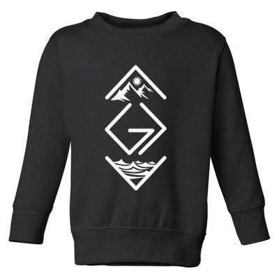 God Is Greater Than The Highs And Lows Ups And Downs Toddler Sweatshirt