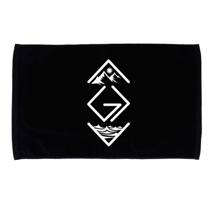 God Is Greater Than The Highs And Lows Ups And Downs Microfiber Hand Towel