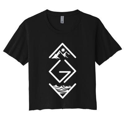 God Is Greater Than The Highs And Lows Ups And Downs Crop Top