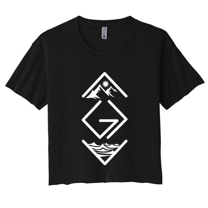 God Is Greater Than The Highs And Lows Ups And Downs Crop Top