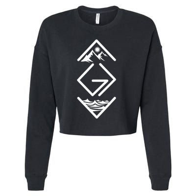 God Is Greater Than The Highs And Lows Ups And Downs Cropped Pullover Crew
