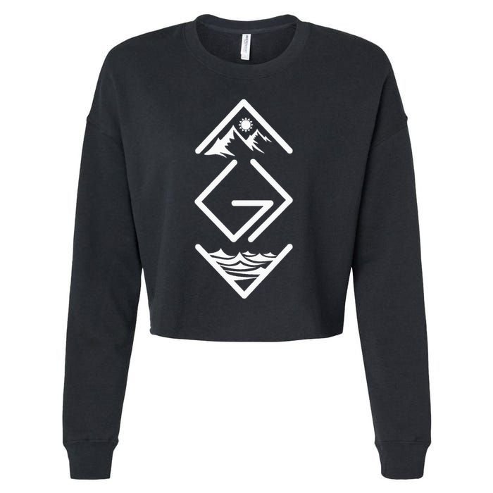 God Is Greater Than The Highs And Lows Ups And Downs Cropped Pullover Crew