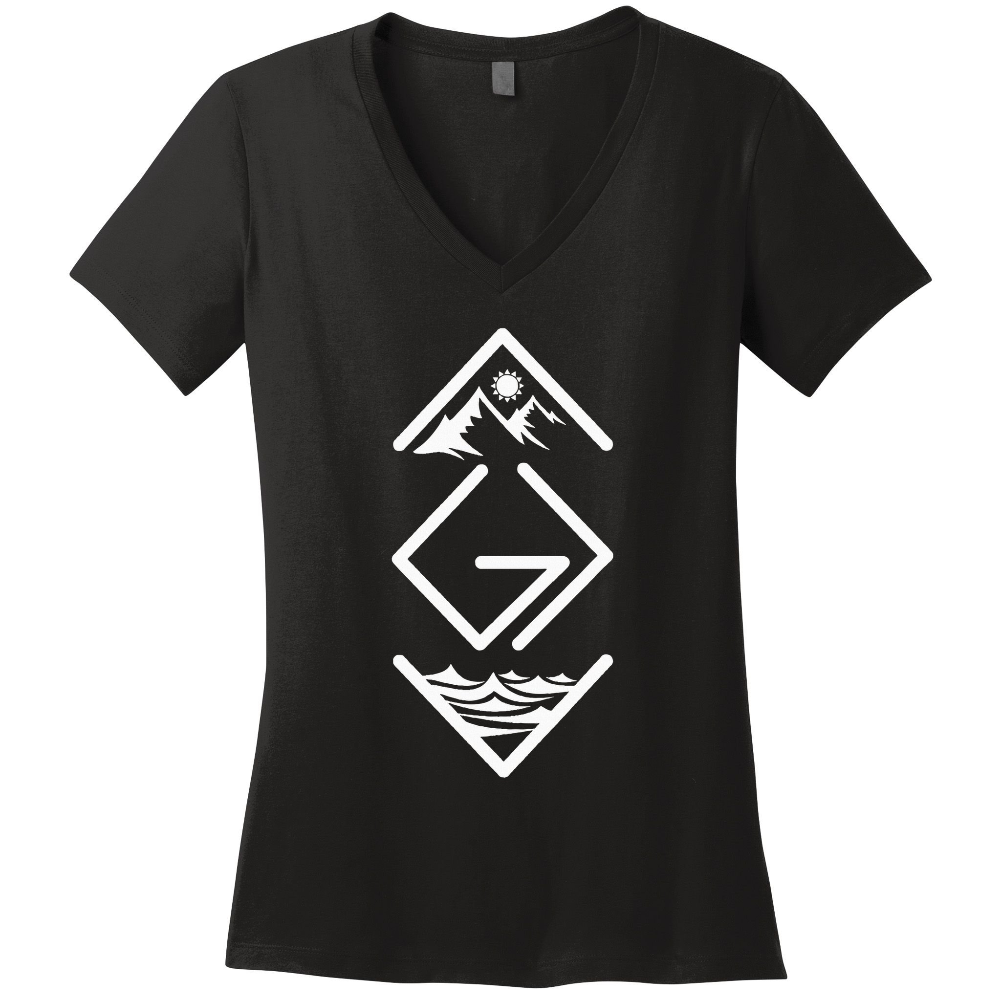 God Is Greater Than The Highs And Lows Ups And Downs Women's V-Neck T-Shirt