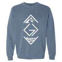 God Is Greater Than The Highs And Lows Ups And Downs Garment-Dyed Sweatshirt