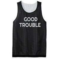 Get In Good Necessary Trouble Mesh Reversible Basketball Jersey Tank