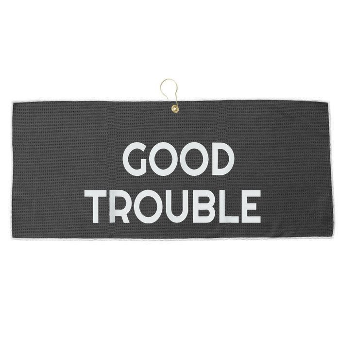 Get In Good Necessary Trouble Large Microfiber Waffle Golf Towel