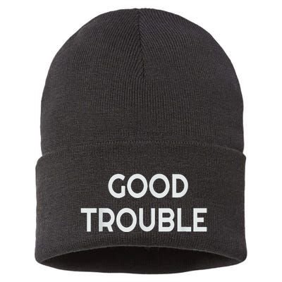 Get In Good Necessary Trouble Sustainable Knit Beanie