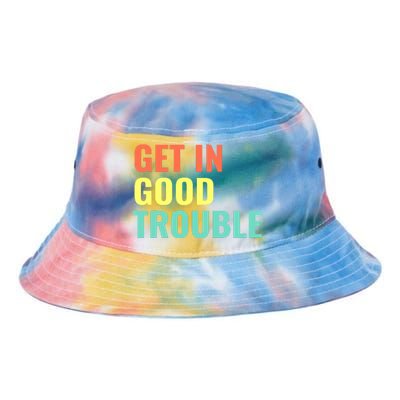 Get In Good Necessary Trouble Tie Dye Newport Bucket Hat