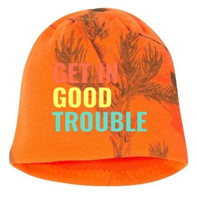 Get In Good Necessary Trouble Kati - Camo Knit Beanie