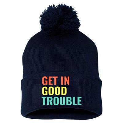 Get In Good Necessary Trouble Pom Pom 12in Knit Beanie