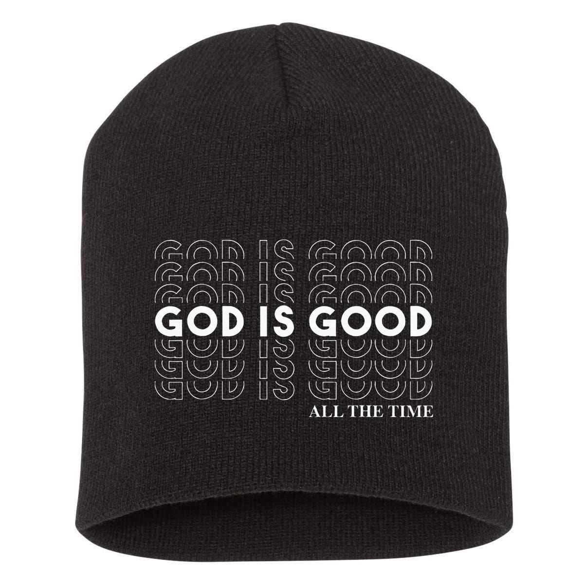 God Is Good Christian Worship Preachers Short Acrylic Beanie