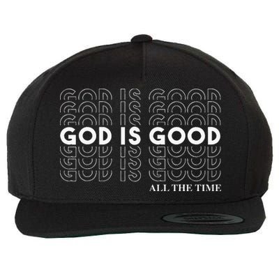 God Is Good Christian Worship Preachers Wool Snapback Cap
