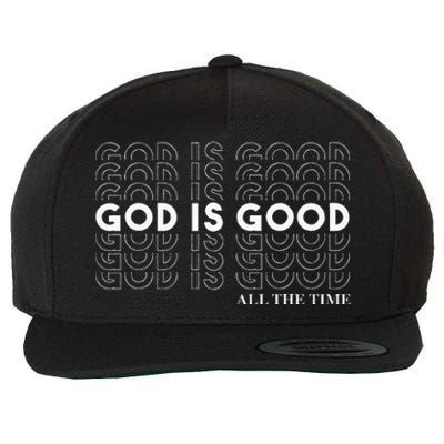 God Is Good Christian Worship Preachers Wool Snapback Cap