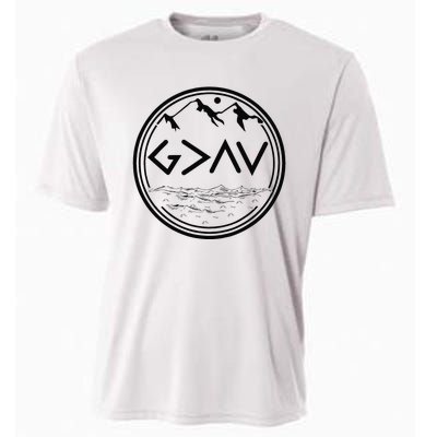 God Is Greater Than The Highs And Lows Cooling Performance Crew T-Shirt