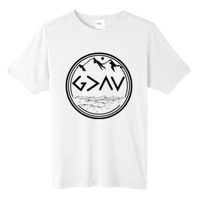 God Is Greater Than The Highs And Lows Tall Fusion ChromaSoft Performance T-Shirt