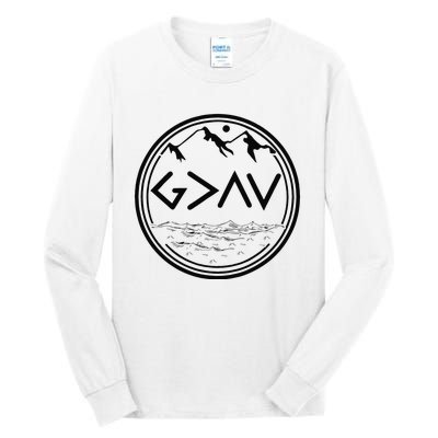 God Is Greater Than The Highs And Lows Tall Long Sleeve T-Shirt