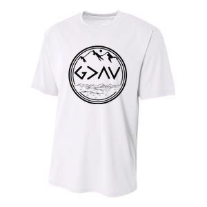 God Is Greater Than The Highs And Lows Youth Performance Sprint T-Shirt