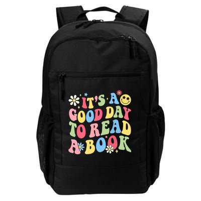 Groovy It's Good Day To Read Book Library Reading Lover Daily Commute Backpack