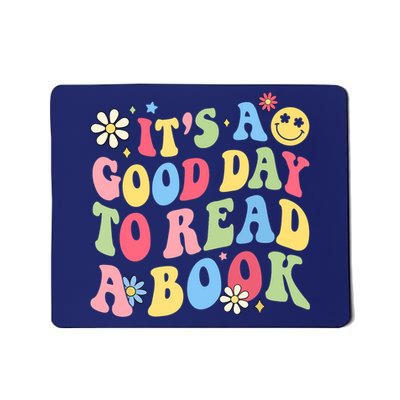 Groovy It's Good Day To Read Book Library Reading Lover Mousepad