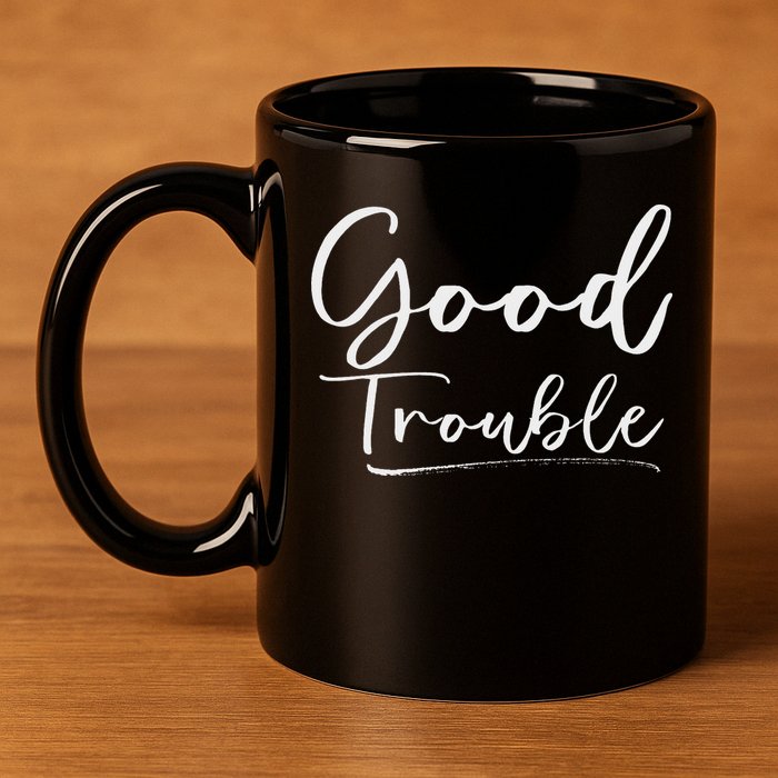 Get In Good Necessary Trouble For Social Justice 11oz C Handle Ceramic Mug