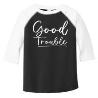 Get In Good Necessary Trouble For Social Justice Toddler Fine Jersey T-Shirt