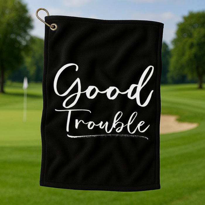 Get In Good Necessary Trouble For Social Justice Golf Towel
