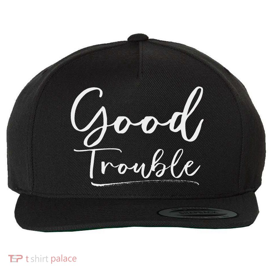 Get In Good Necessary Trouble For Social Justice Wool Snapback Cap