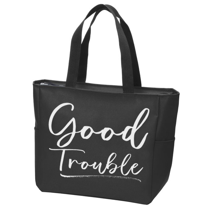 Get In Good Necessary Trouble For Social Justice Zip Tote Bag