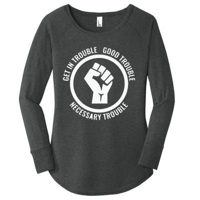 Get In Good Necessary Trouble | Civil Rights Protest Women's Perfect Tri Tunic Long Sleeve Shirt