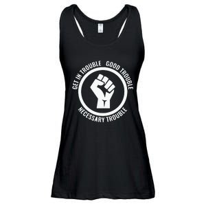 Get In Good Necessary Trouble | Civil Rights Protest Ladies Essential Flowy Tank