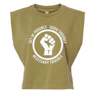 Get In Good Necessary Trouble | Civil Rights Protest Garment-Dyed Women's Muscle Tee