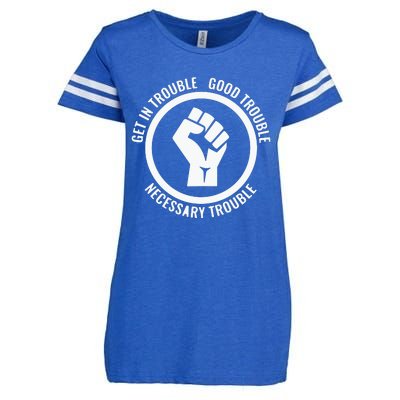 Get In Good Necessary Trouble | Civil Rights Protest Enza Ladies Jersey Football T-Shirt