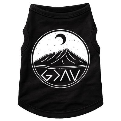 God Is Greater Than High And Lows Mountain Camping Doggie Tank